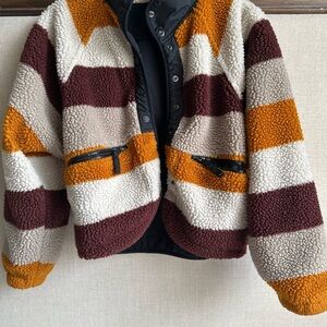 FP Movement by Free People Multicolor Hit the slopes Printed Fleece Jacket XS